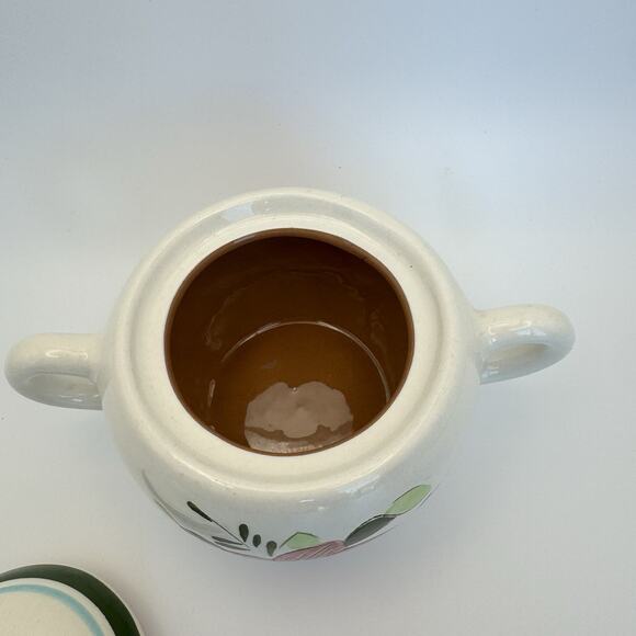 Stangl Pottery Sugar Bowl with lid Country Garden Pattern 4" tall Vintage - Picture 4 of 7